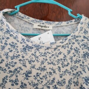 Blue Floral Women's Top